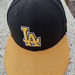 New Era Kids Black and Yellow LA Cap